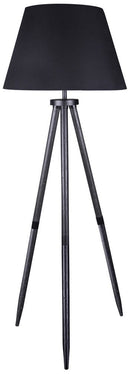 Orhan - Wood Floor Lamp - Black - Austin's Furniture Depot (Austin,TX)