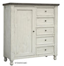 Stone 5 Drawer, 1 Door Gentleman Chest