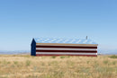 Patriotic Barn By Piddix - Blue