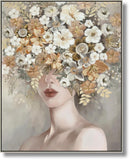 Blossom Veil Muse - 40" x 32" Framed Wall Art