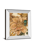 Fleurs De Bois By Maja - Mirror Framed Print Wall Art - Beige