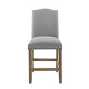 Grayson - Counter Dining Set - Distressed Wood Base