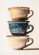 "Rustic Harmony I" Canvas With Glitter - Speckled / Gold Accents