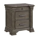 Kings Court - 3-Drawer Nightstand (Sliding Top)