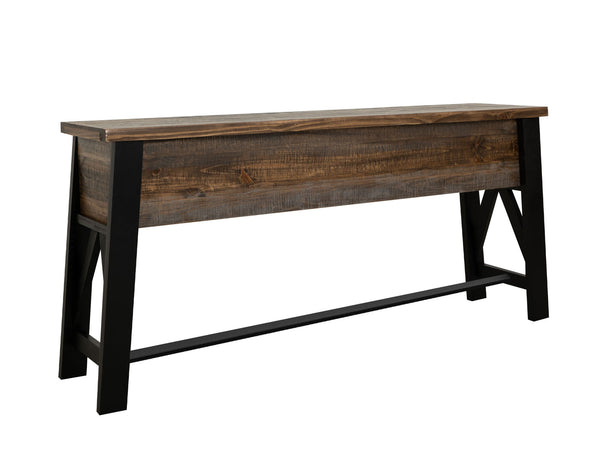 Loft Brown - Counter Height Sofa Table - Two Tone Gray / Brown
