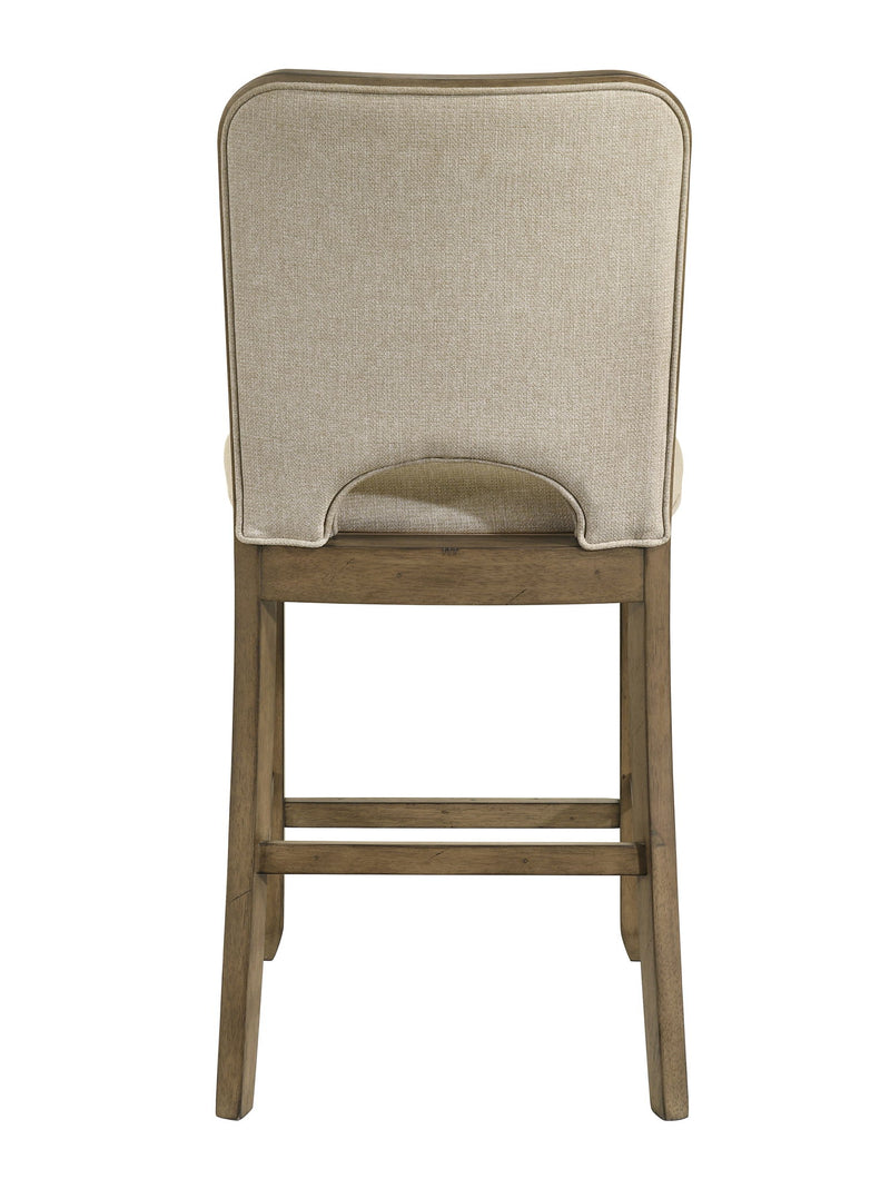 Cockrell - Counter Height Chair (Set of 2) - Light Brown / Beige