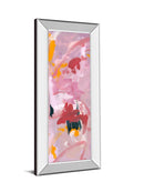 Composition 1a By Melissa Wang - Mirror Framed Print Wall Art - Pink
