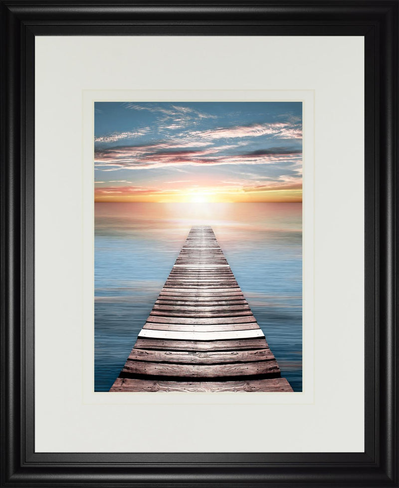 34x40 Dusk Escape By Natalie Carpentieri - Light Blue
