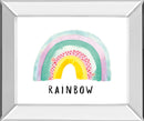 Rainbow Joy By Joelle Wehkamp - Mirror Framed Print Wall Art - Pink