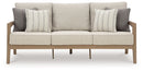Hallow Creek - Sofa With Cushion - Driftwood