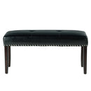 Steve Silver Westby Black Dining Bench in Ebony Wood