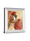 Beauty Of Love I By Carol Robinson - Mirror Framed Print Wall Art - Red