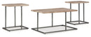 Albreane - Occasional Table Set (Set of 3) - Grayish Brown / Black