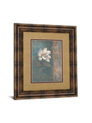 Floral Trans I By Vivian Flasch - Framed Print Wall Art - White