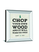 Cabin Life II By Sue Schlabach - Mirror Framed Print Wall Art - White