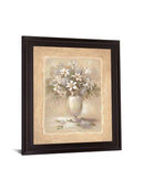 Ivory Blossom Vase - 28" x 34" Framed Wall Art