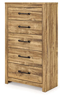 Maystonna - Five Drawer Chest - Brown - Austin's Furniture Depot (Austin,TX)