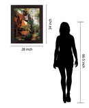 Terracotta Gardenway - 28" x 34" Framed Wall Art