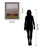 Golden Meadow Veil - 28" x 34" Framed Wall Art