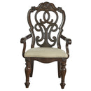 Steve Silver Royale Arm Chair in Brown Pecan (Set of 2)