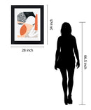 Terracotta Play - 28" x 34" Framed Wall Art