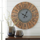 Payson - Wall Clock - Antique Gray / Natural