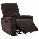 Navarro - Chenille Upholstered Glider Recliner