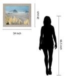 Golden Reeds Vista - 28" x 34" Framed Wall Art