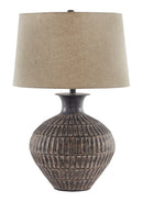 Magan - Metal Table Lamp  - Antique Bronze Finish
