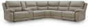 Narwhal Place Reclining Sectional with Storage Console