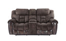 Apollo - Dual Power Console Loveseat - Black