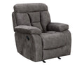 Steve Silver Bogata Manual Glider Recliner in Majestic Mushroom