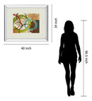 Away We Go I By Katrina Craven - Mirror Framed Print Wall Art - Blue