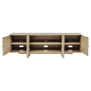Kailani - 79" 4-door Cane TV Stand Media Console - Beige Oak