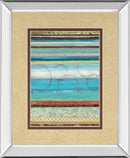 Strata I By Tava Studios - Mirror Framed Print Wall Art - Blue