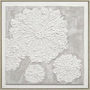 "Textured Elegance I" Hand-Painted Canvas In Frame - Neutral