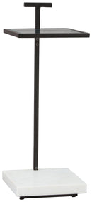 Mannill - Accent Table - Black / White