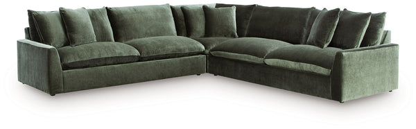 Carriage View - Jade - 3-Piece Sectional