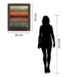 Terracotta Ember - 28" x 34" Framed Wall Art