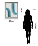 Curved Streams - 28" x 34" Framed Wall Art