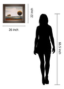 Tranquil Plains Il By Ursula Salemink-Roos - Framed Print Wall Art - Dark Brown