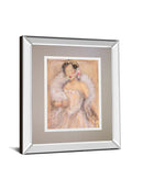 Stole My Heart I By Dupre - Mirror Framed Print Wall Art - Pink