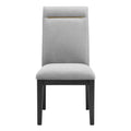 Steve Silver Yves Performance Side Chair in Rubbed Charcoal (Set of 2)