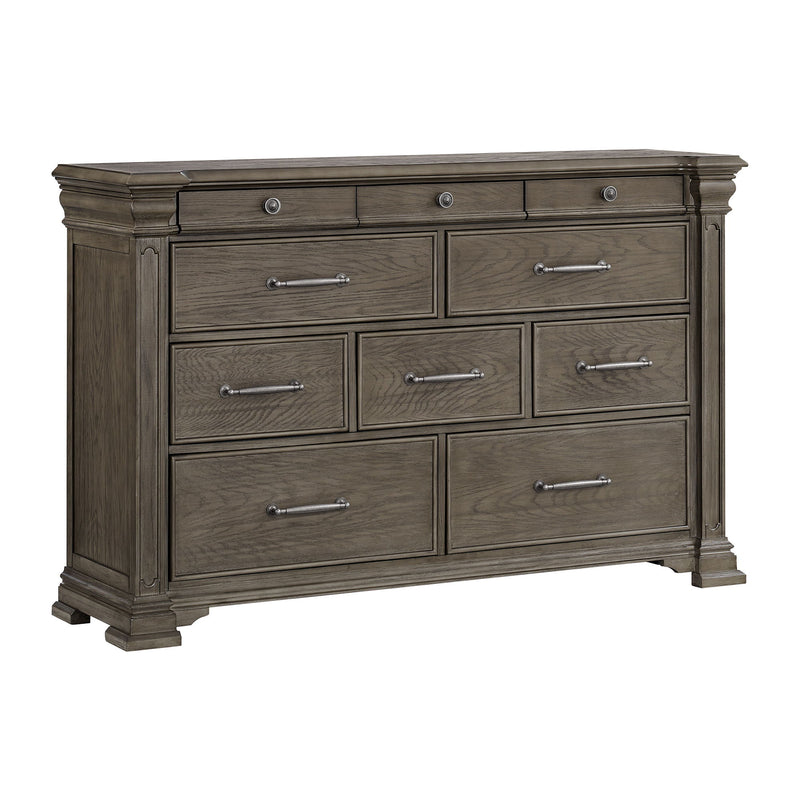 Kings Court - 10-Drawer Dresser - Gray