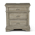 Steve Silver Highland Park 3 Drawer Nightstand in Waxed Driftwood