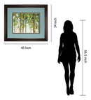 Forest Study I Crop By Lisa Audit - Framed Print Wall Art - Green