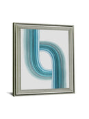 Aqua Ribbon - 28" x 34" Framed Wall Art