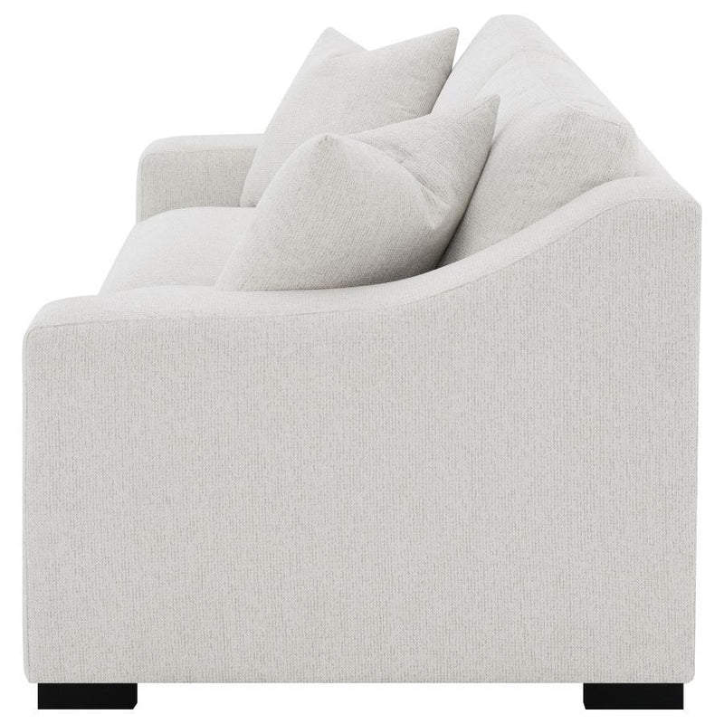 Ashlyn - Fabric Upholstered Track Arm Sofa - Sand