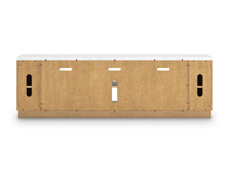 Camdill - Light Brown - XL TV Stand With Fireplace Option