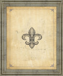 Classic Fleur Crest - 28" x 34" Framed Wall Art